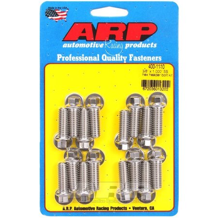 ARP 3/8 X 1.000 SS HEX HEADER BOLT KIT 400-1110